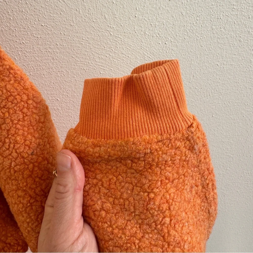 Outdoor Voices Orange Fleece Pullover XL - Picture 5 of 9